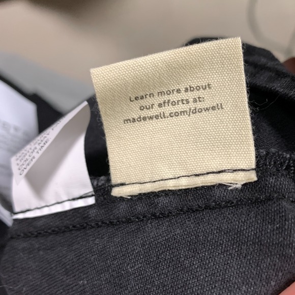 Madewell Dress Size 6 Mulgrove Wash Denim Cutout Midi Asymmetric Hem NWT $138 - Picture 12 of 16